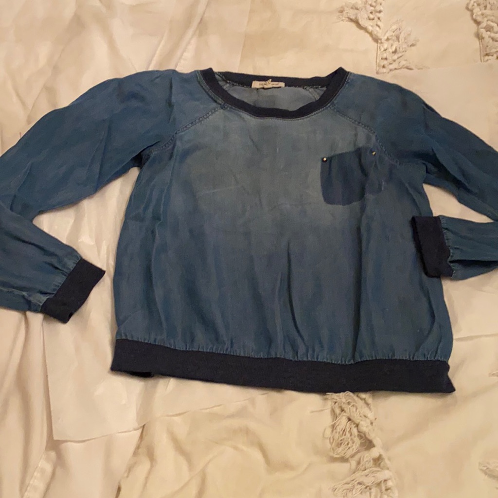 Chambray Pullover Top